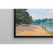 Reproduktion av målningen La Tamise med Hampton Church - Alfred Sisley