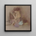 La Toilette - Robert Frederick Blum — inramlat konstverk på väggen