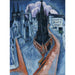 Reproduktion av målningen La Tour Rouge à Halle - Ernst Ludwig Kirchner