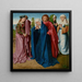 La Vierge, Saint Jean et les Trois Maries - Gerard David — inramlat konstverk på väggen