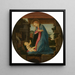 La Vierge adorant l'Enfant - Sandro Botticelli — inramlat konstverk på väggen