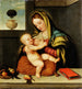 La Vierge allaitant l'Enfant - Giovanni Battista Moroni — vy av konstverket