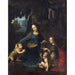 Reproduktion av målningen La Vierge aux rochers - Leonardo da Vinci