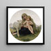 La Vierge et l'Agneau - William Bouguereau — inramlat konstverk på väggen