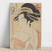 Reproduktion av målningen La courtisane Kisegawa - Kitagawa Utamaro