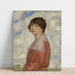 Reproduktion av målningen La dame en rouge - Franz von Stuck