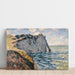 Reproduktion av målningen La falaise d'Aval, Étretat - Claude Monet