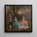 La famille Gravenor - Thomas Gainsborough — inramlat konstverk på väggen