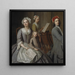 La famille de l'artiste faisant de la musique ensemble - Balthasar Denner — väggpresentation av konstverket