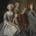 La famille de l'artiste faisant de la musique ensemble - Balthasar Denner — visat i en interiör