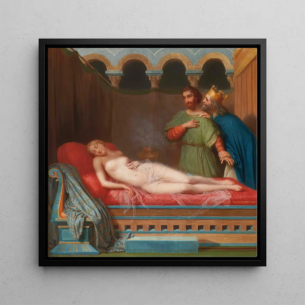 La femme du roi Candaule - Charles Victoire Frédéric Moench