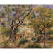 Reproduktion av målningen La ferme des Collettes, Cagnes - Pierre-Auguste Renoir