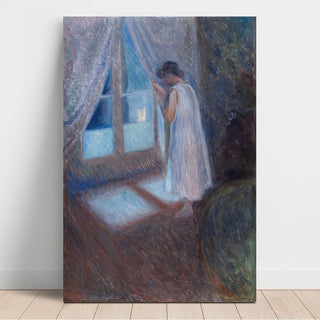 La fille à la fenêtre - Edvard Munch | Reproduction Tableau Décoration murale affiche copie