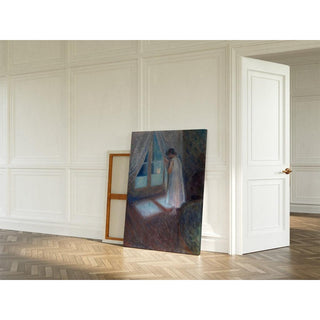 La fille à la fenêtre - Edvard Munch | Reproduction Tableau Décoration murale affiche copie