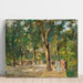 Reproduktion av målningen La grande rue du lac à Wannsee avec des promeneurs - Max Liebermann