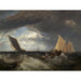 Reproduktion av målningen La jonction de la Tamise et de la Medway - Joseph Mallord William Turner