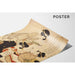 Reproduktion av målningen La leçon de calligraphie - Kitagawa Utamaro