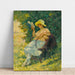 Reproduktion av målningen La lecture au jardin - Henri Lebasque