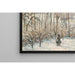 Reproduktion av målningen La lumière du soleil du matin sur la neige Eragny-sur-Epte - Camille Pissarro