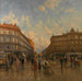 La maison de la provision des citoyens en 1888 - Ladislaus Eugen Petrovits — vy av konstverket