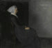 konstnärens mor, Frederikke Hammershi - Vilhelm Hammershi — vy av konstverket