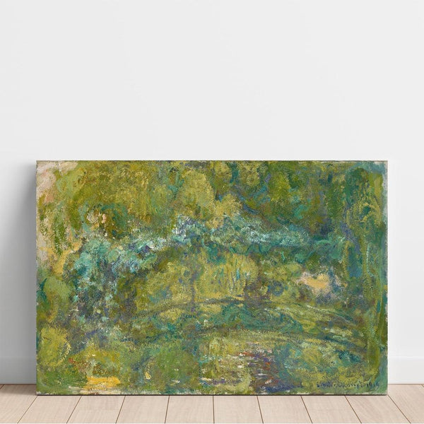 Reproduktion av målningen La passerelle de l'étang aux nénuphars - Claude Monet