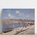 Reproduktion av målningen La plage à Saint-Mammès - Alfred Sisley