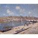 Reproduktion av målningen La plage à Saint-Mammès - Alfred Sisley