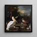 La plume flottante - Melchior d'Hondecoeter — inramlat konstverk på väggen