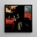 La prière de Saint Bonaventure sur la sélection du nouveau pape - Francisco de Zurbarán — inramlat konstverk på väggen