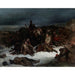 Reproduktion av målningen La retraite de l'Armée de Napoléon à partir de la Russie en 1812 d'Ary Scheffer
