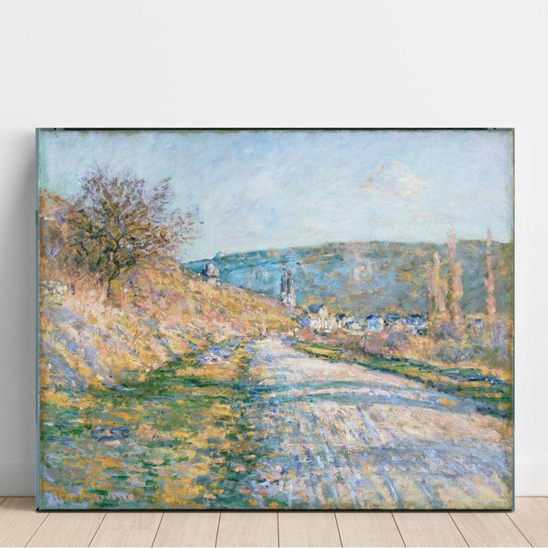 Reproduktion av målningen La route de Vétheuil - Claude Monet