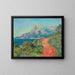Reproduktion av målningen La route rouge près de Menton - Claude Monet