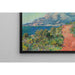 Reproduktion av målningen La route rouge près de Menton - Claude Monet