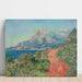 Reproduktion av målningen La route rouge près de Menton - Claude Monet