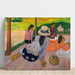 Reproduktion av målningen La sieste - Paul Gauguin