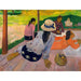 Reproduktion av målningen La sieste - Paul Gauguin
