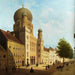 La synagogue sur la rue Oranienburger à Berlin - Emile Pierre Joseph de Cauwer — visat i en interiör