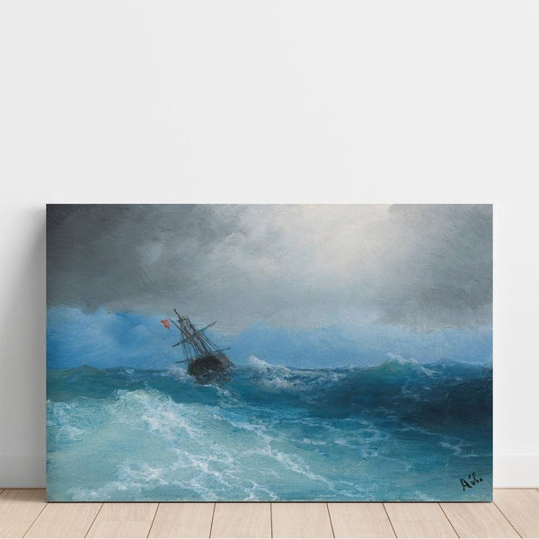 Reproduktion av målningen La tempête qui s'abat - Ivan Konstantinovich Aivazovsky