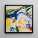 La vache - Wassily Kandinsky — inramlat konstverk på väggen