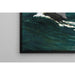 Reproduktion av målningen La vague verte - Claude Monet