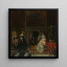 La visite à la pépinière - Gabriel Metsu — inramlat konstverk på väggen
