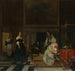 La visite à la pépinière - Gabriel Metsu — vy av konstverket