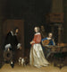 La visite des prétendants - Gerard ter Borch — vy av konstverket