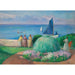 Reproduktion av målningen La voile bleue, Préfailles - Henri Lebasque