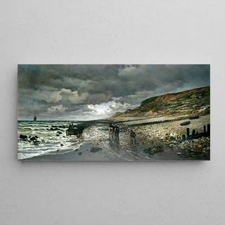La Pointe de la Hève vid lågvatten av Claude Monet