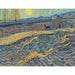 Reproduktion av målningen av arbetsbönder i ett fält - Vincent van Gogh