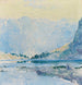 fjällsjöar - Guy Rose — vy av konstverket