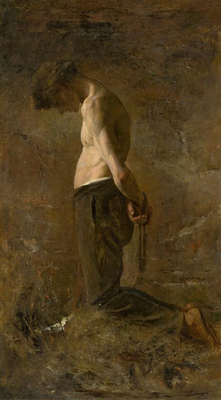 Ladislav Mednynszky - Kneeling Convict.webp