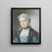 Portrait d'Élisabeth, comtesse de Waldegrave - Lady Diana Beauclerk — inramlat konstverk på väggen